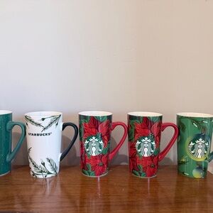 Starbucks Festive Mug Collection - Green, Red, White
